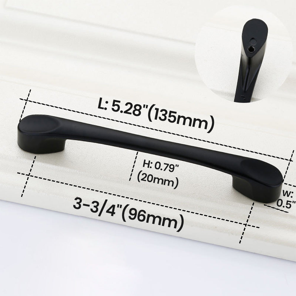 96mm Black Cabinet Handle - VisitHardware