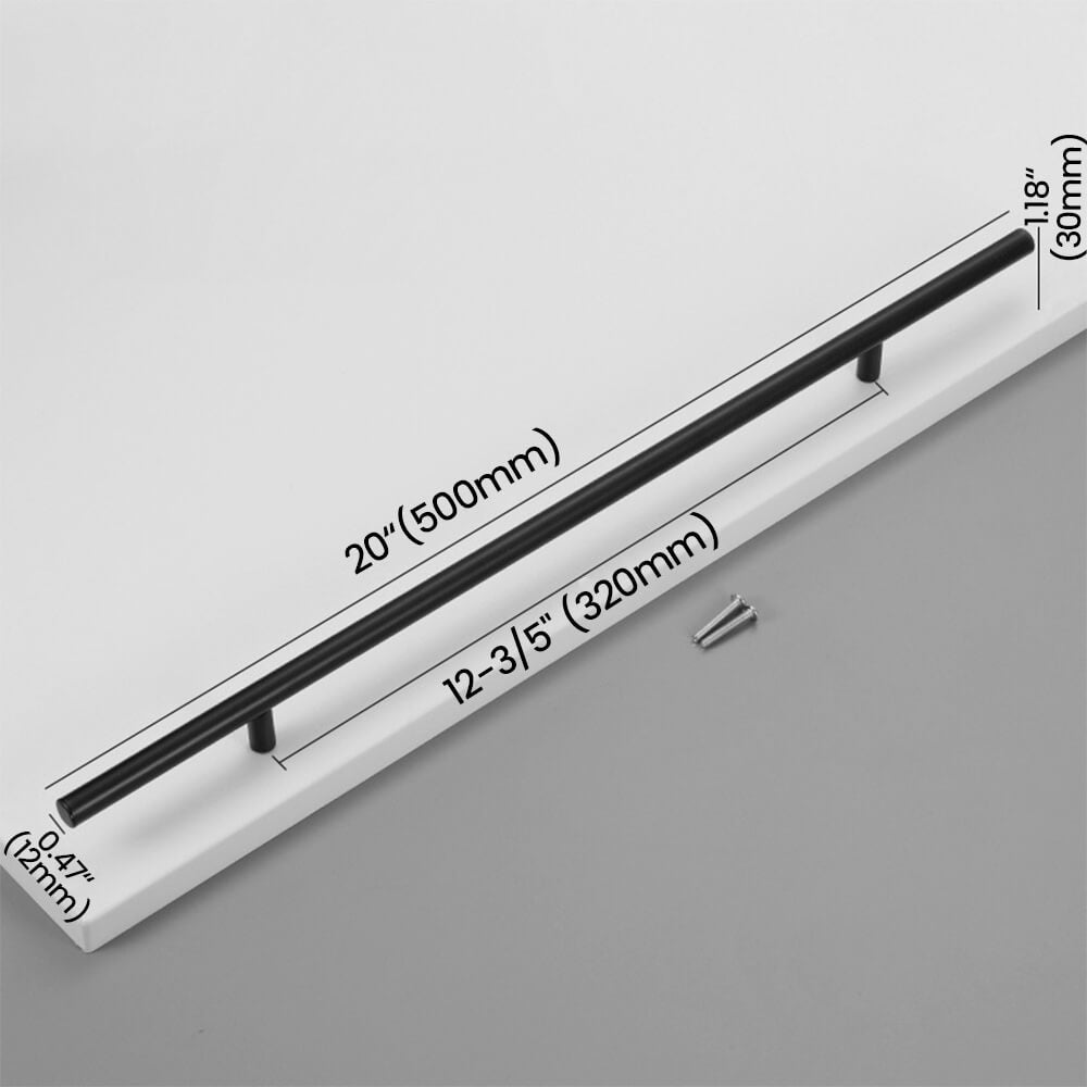 320mm Matte Black Stainless Steel Bar Pull Size - VisitHardware