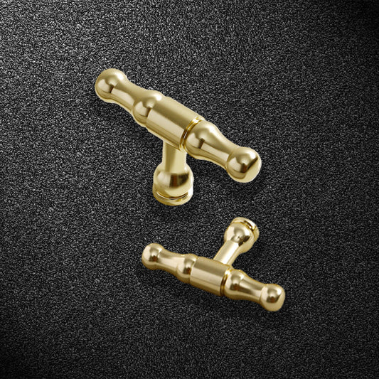 Brushed Brass Single Hole Cabinet Knob - VisitHardware