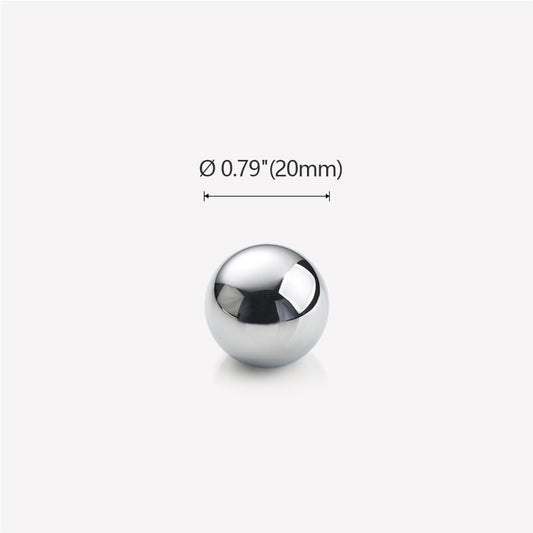 Ø 4/5"(20mm) Chrome Plated Brass Ball Cabinet Knob - VisitHardware