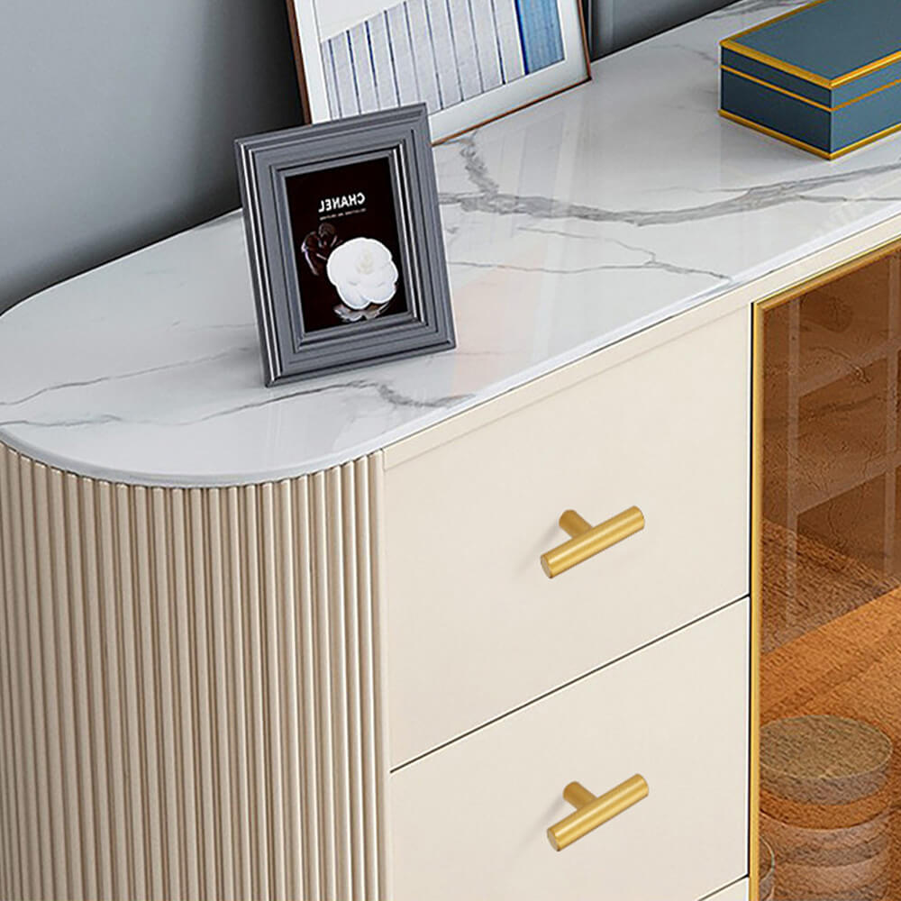 Titanium Gold Stainless Steel T-Bar Cabinet Knobs - VisitHardware