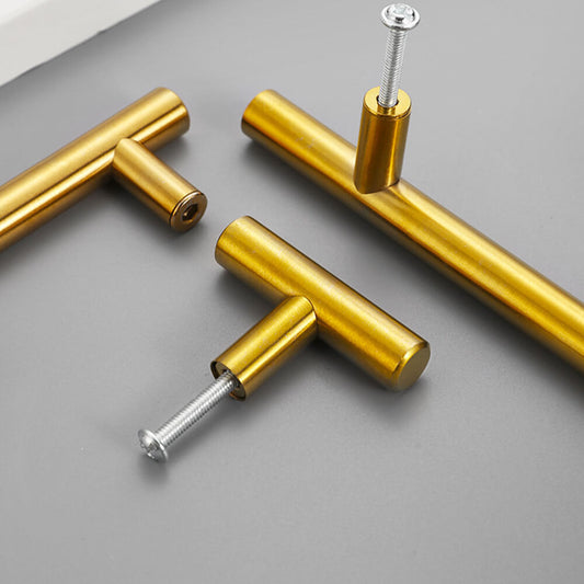 Titanium Gold Stainless Steel T-Bar Cabinet Knobs - VisitHardware