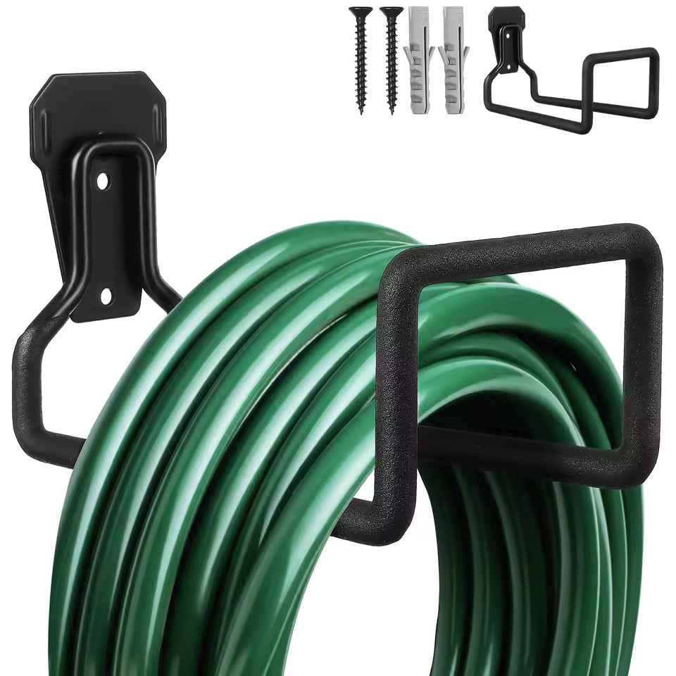 Water Hose Holder Heavy Duty Rust Resistant Metal Garage Wall Hooks