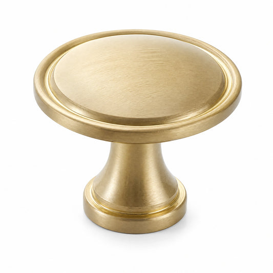 Brushed Brass Cabinet Knob - VisitHardware