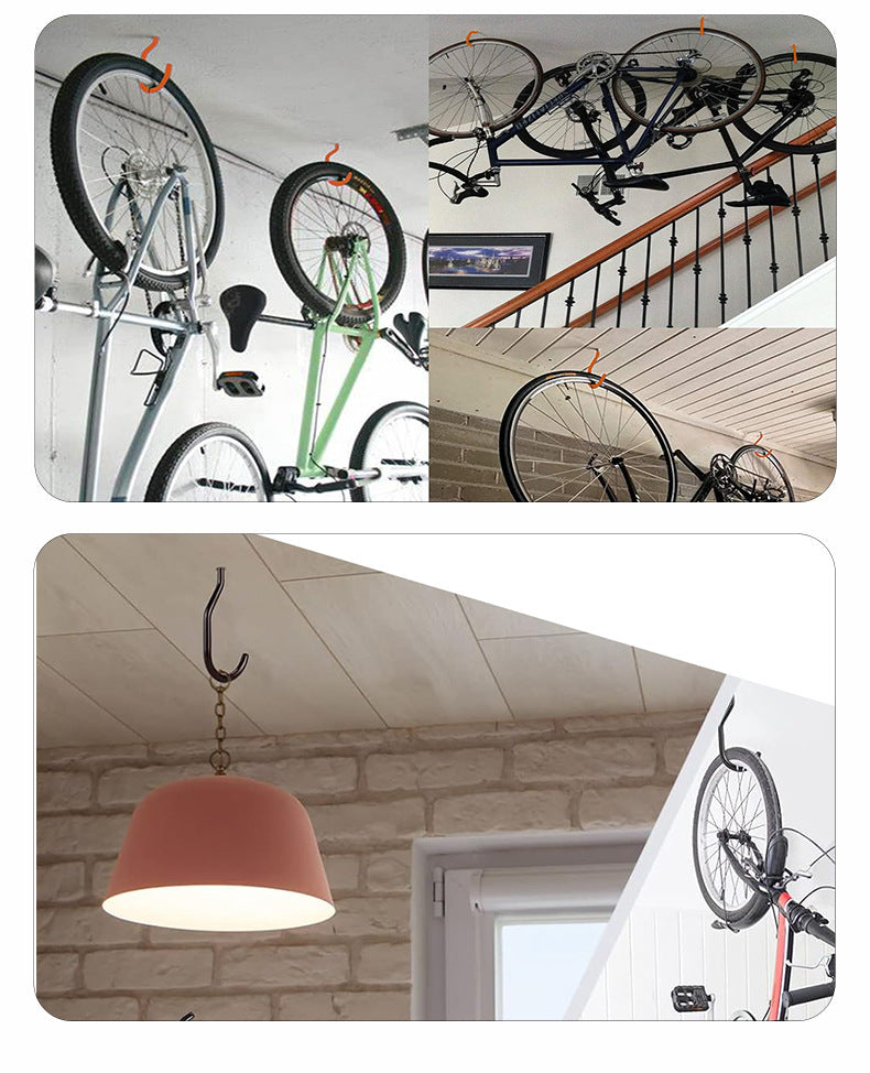 Orange Multi-Purpose Heavy Duty Metal Storage Hooks