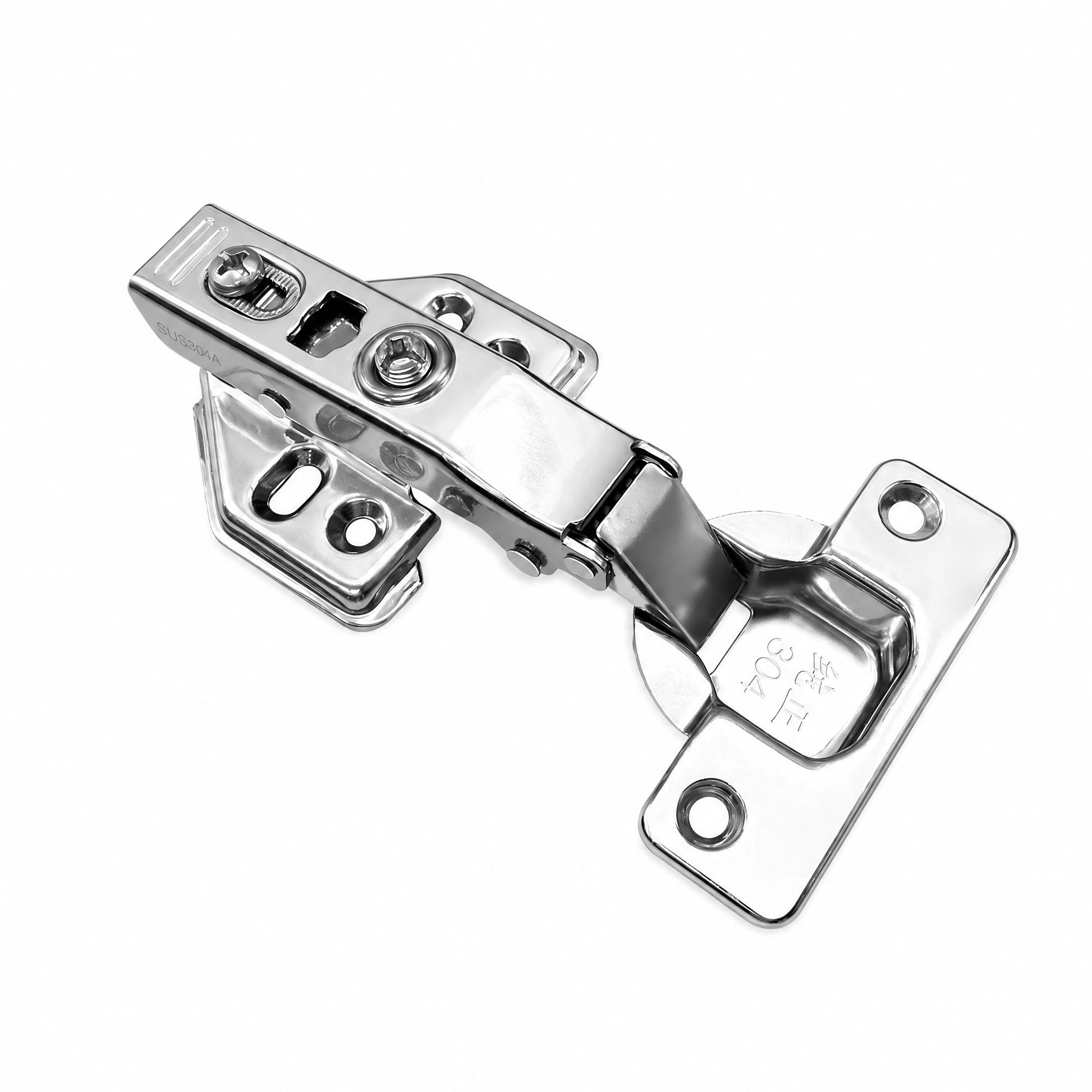 SUS304 stainless steel soft close hinge with authentic material stamp - VisitHardware