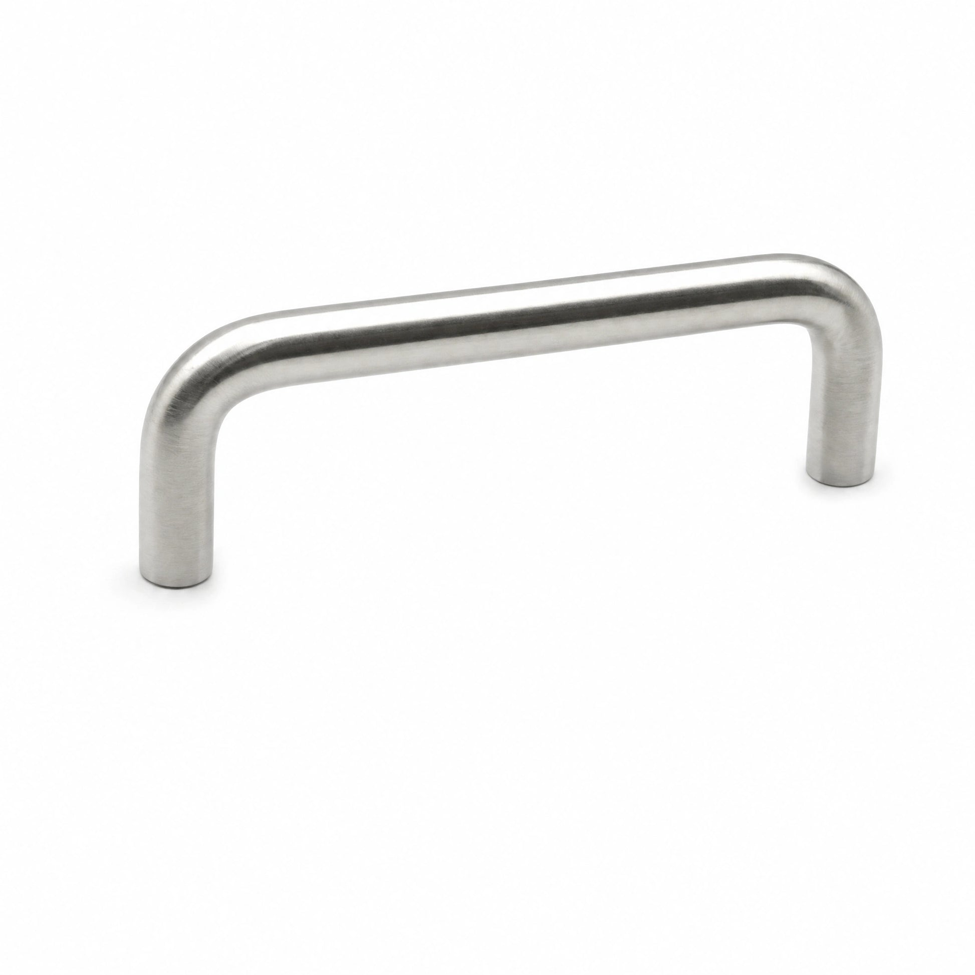 Solid 304 stainless steel wire cabinet pull handle brushed finish main view - VisitHardware