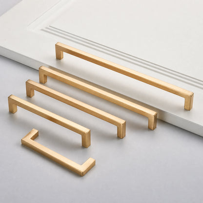 Multiple Specifications Zinc Alloy Gold Cabinet Pulls Close-up Detail - VisitHardware