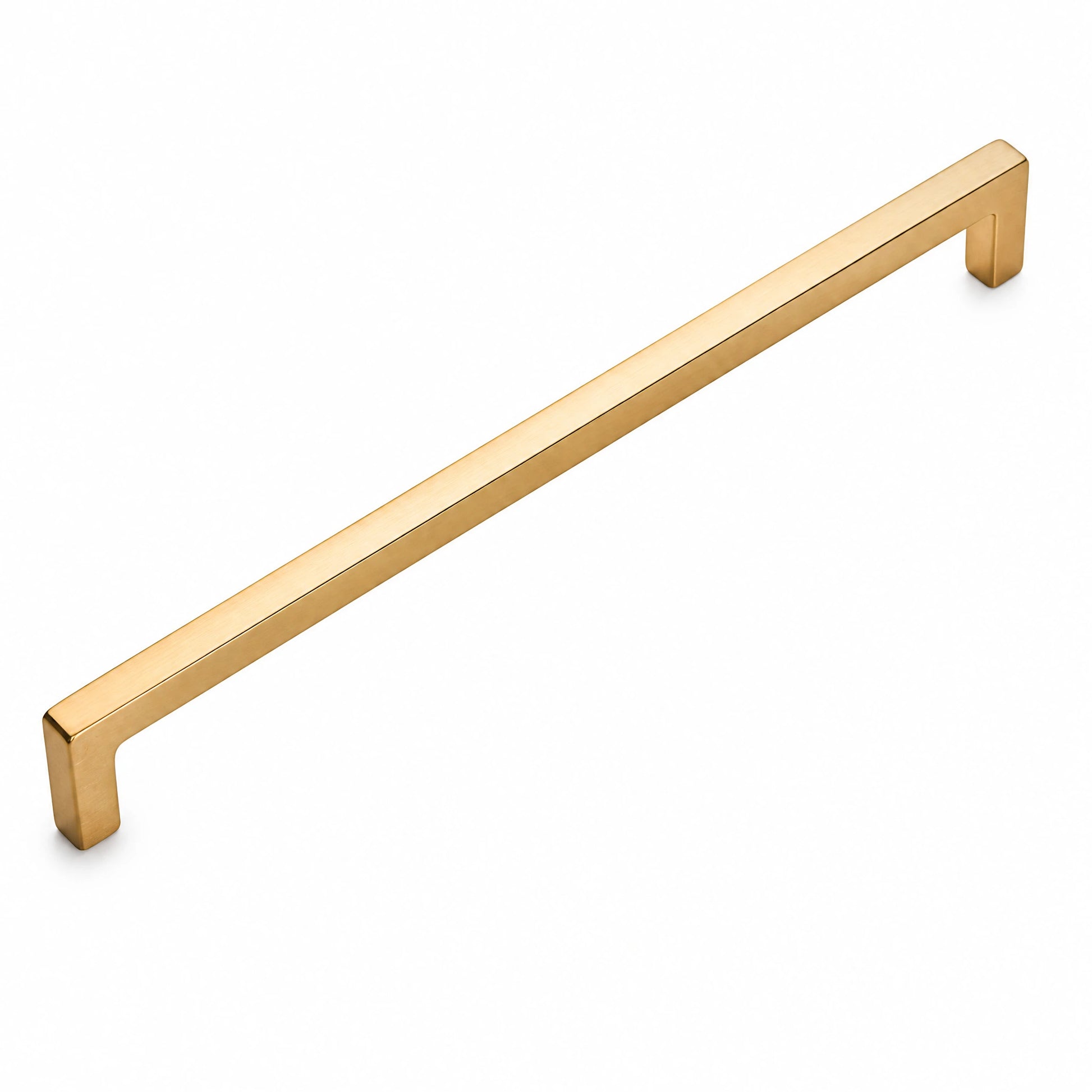 320mm Modern Brushed Brass Square Cabinet Handles for Kitchen Drawers - VisitHardware