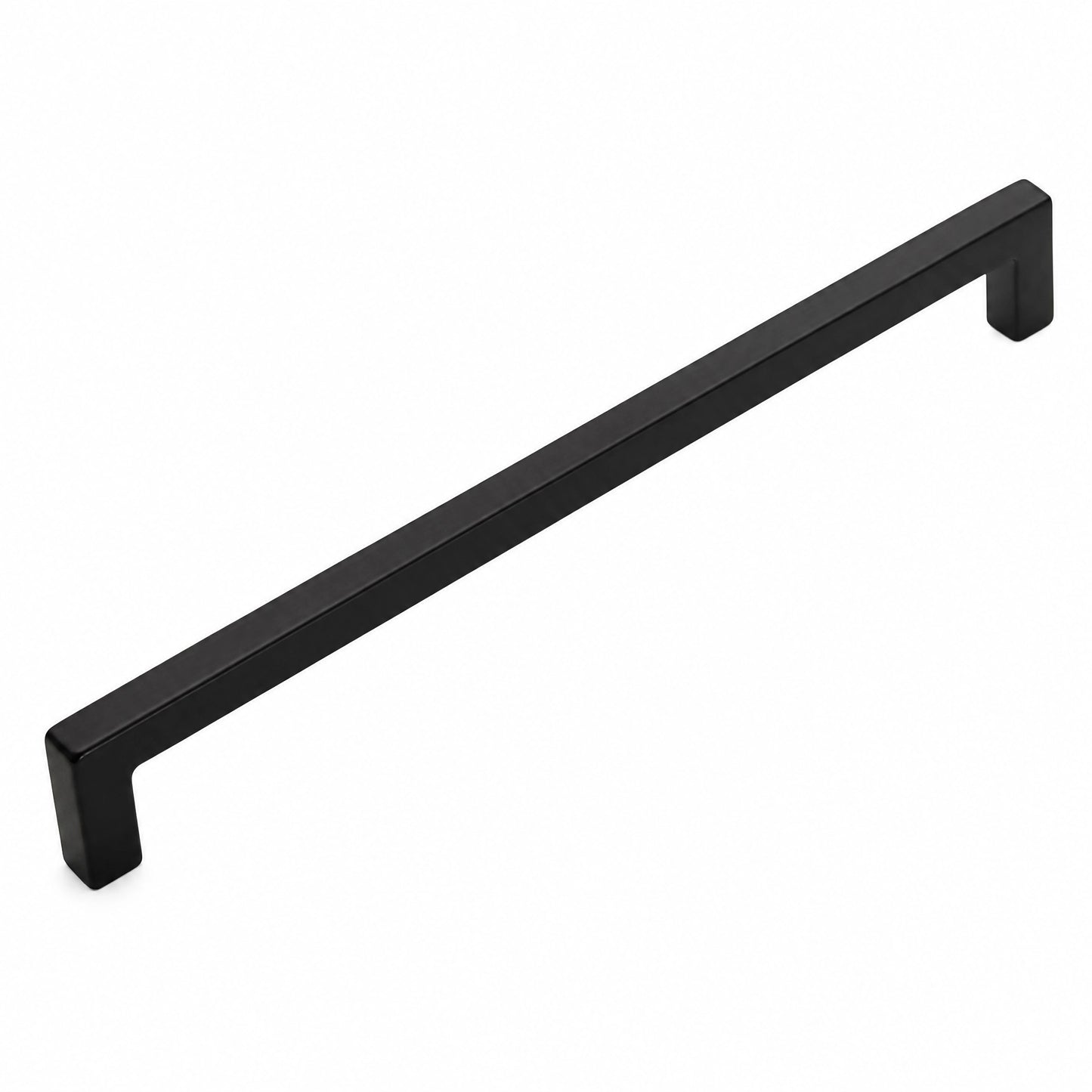VisitHardware Square Bar Cabinet Pulls – 192mm Matte Black Finish, Zinc Alloy