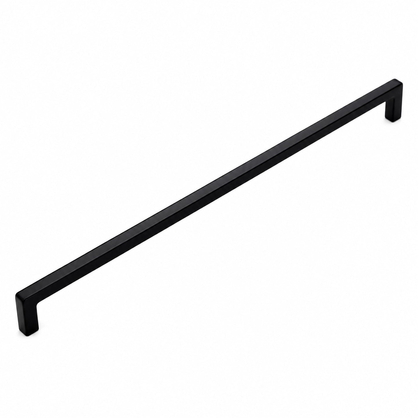 VisitHardware Square Bar Cabinet Pulls – 320mm Matte Black Finish, Zinc Alloy
