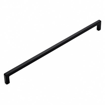 VisitHardware Square Bar Cabinet Pulls – 320mm Matte Black Finish, Zinc Alloy