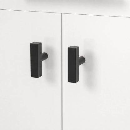 Black Square T-Bar Cabinet Knobs - VisitHardware