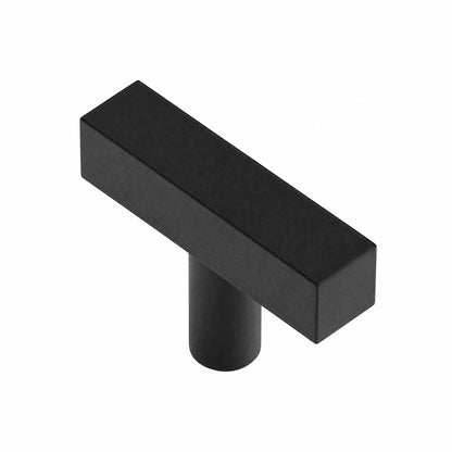 Black Square T-Bar Cabinet Knob - VisitHardware