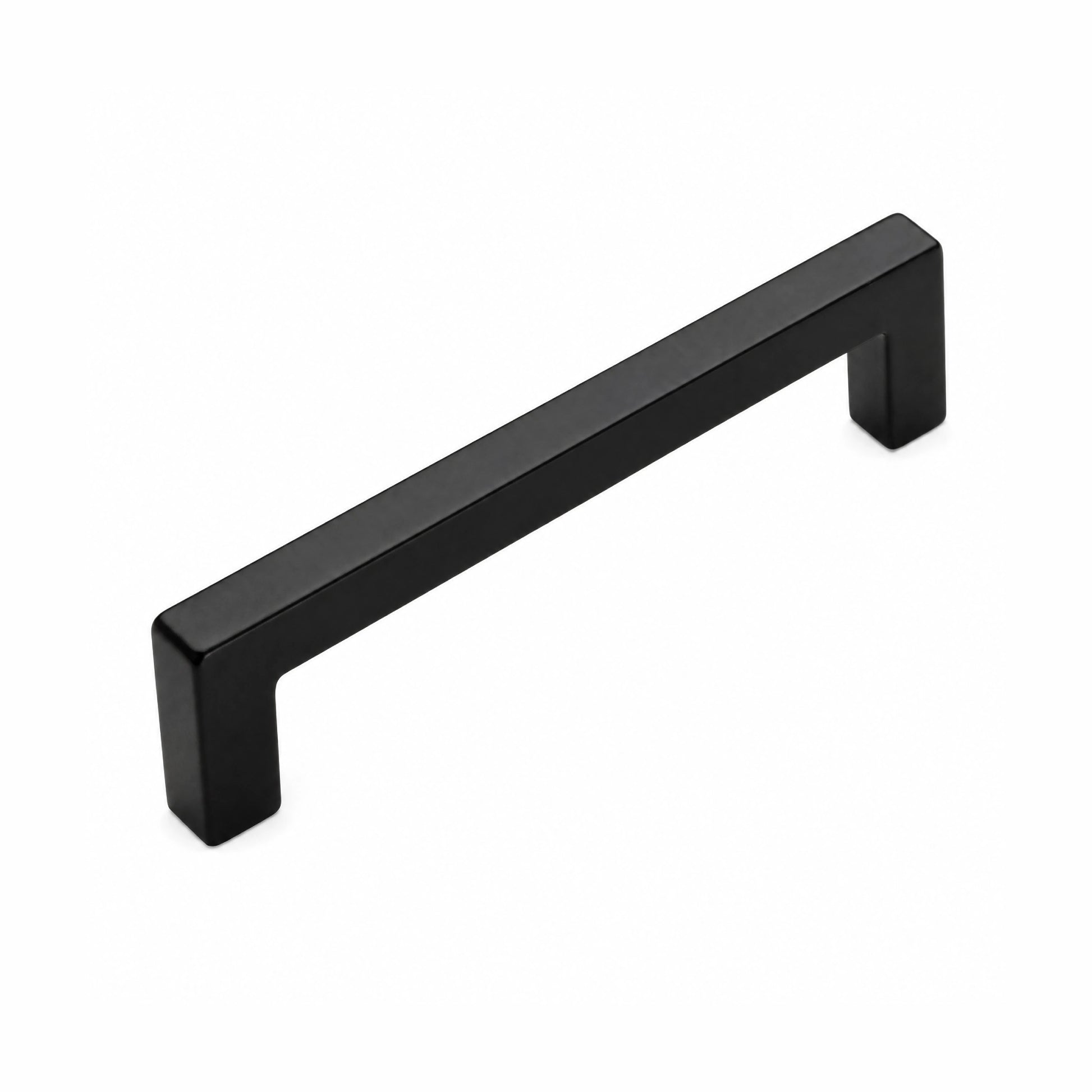 VisitHardware Square Bar Cabinet Pulls – 96mm Matte Black Finish, Zinc Alloy 
