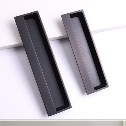 Antique Bronze Recessed Cabinet Puls - VisitHardware