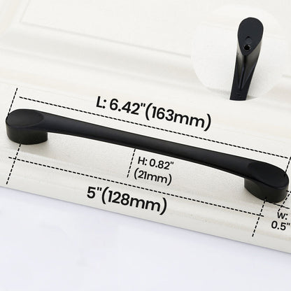  128mm Black Cabinet Handle size - VisitHardware