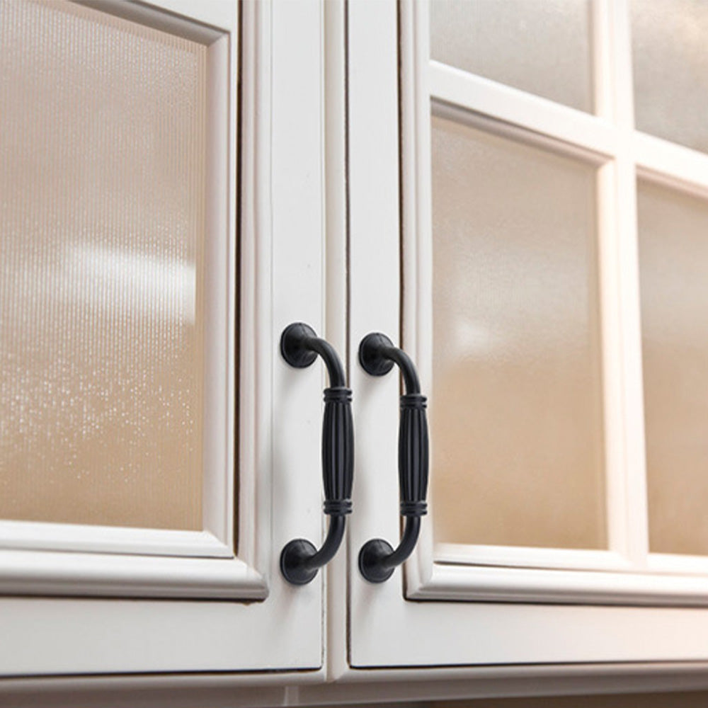 Black Bail Pull Cabinet Handles – Curved Aluminum Drawer Pulls - VisitHardware