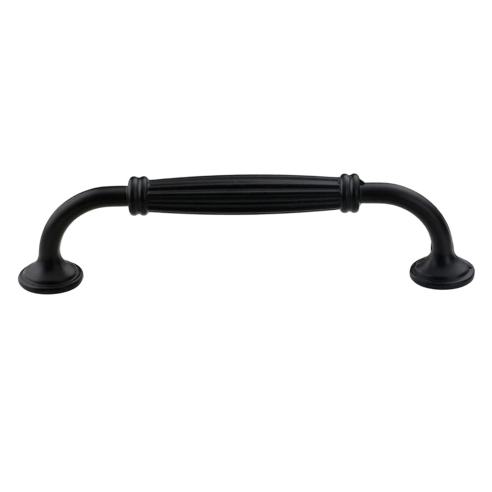 5"(128mm) Black Bail Pull Cabinet Handles – Curved Aluminum Drawer Pulls - VisitHardware