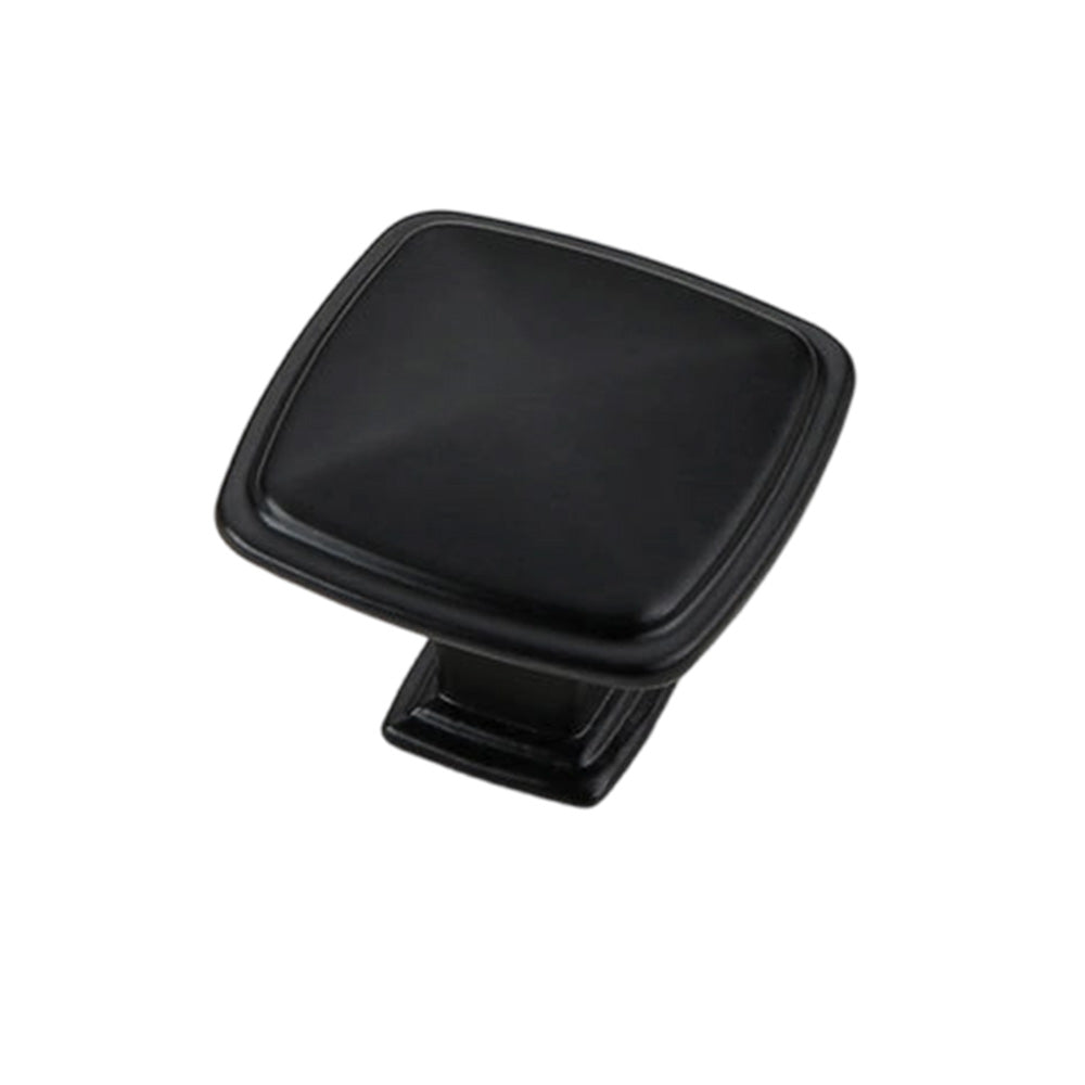 Black Square Cabinet Knob - VisitHardware