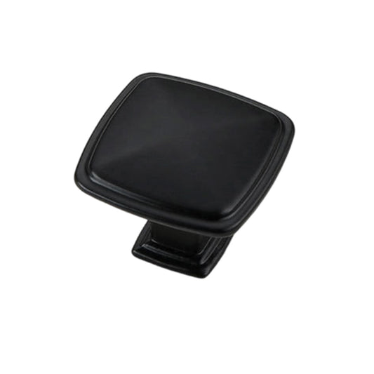 Black Square Cabinet Knob - VisitHardware