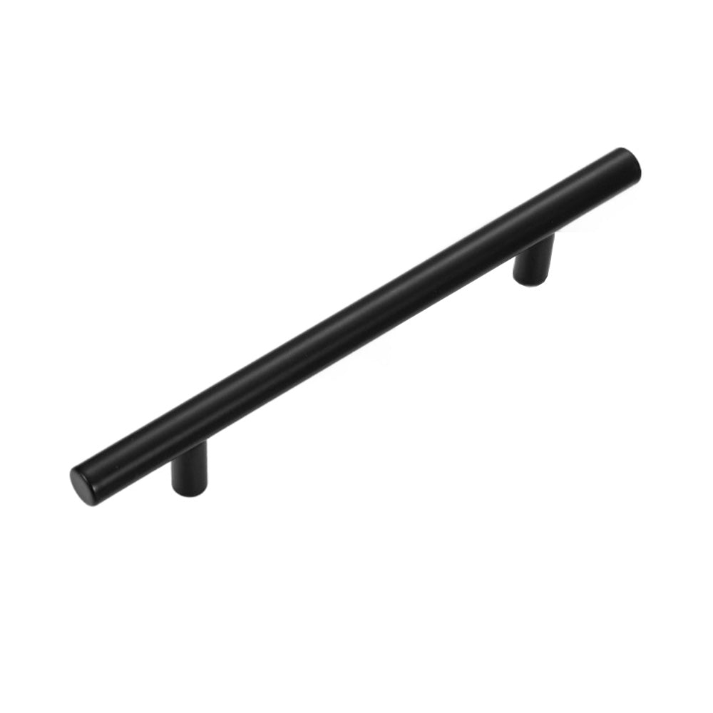 128mm Matte Black Stainless Steel Bar Pull - VisitHardware