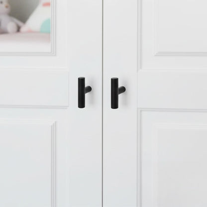Matte Black Stainless Steel T-Bar Cabinet Knobs - VisitHardware