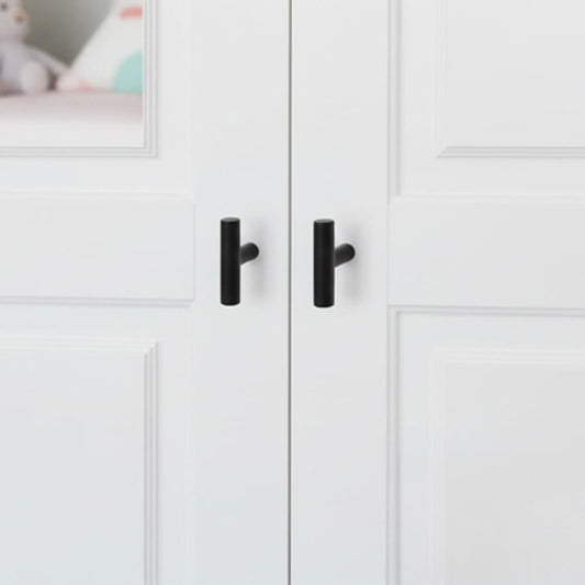 Matte Black Stainless Steel T-Bar Cabinet Knobs - VisitHardware