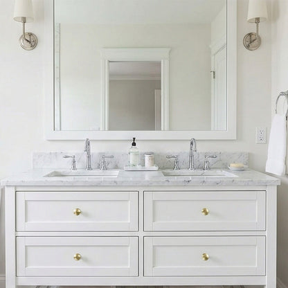 Brushed Brass Round Single Hole Cabinet Knobs - VisitHardware