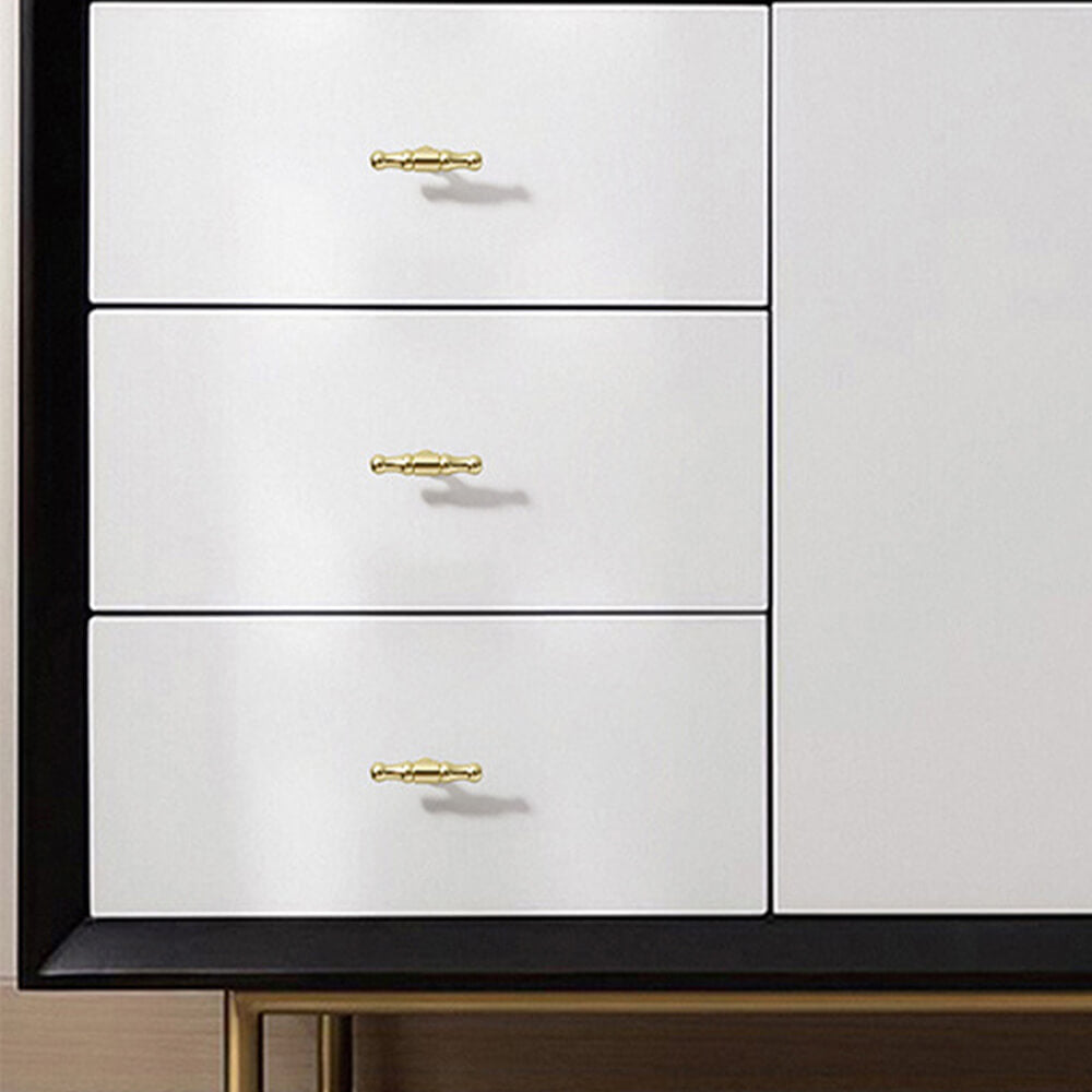 Brushed Brass Single Hole Cabinet Knobs - VisitHardware