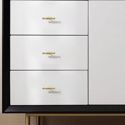 Brushed Brass Single Hole Cabinet Knobs - VisitHardware