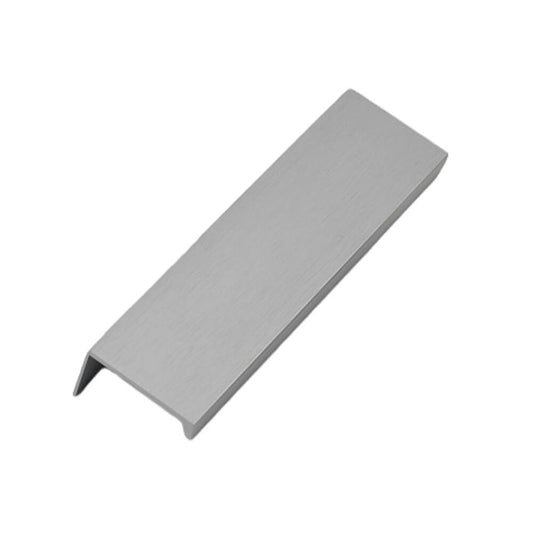 Brushed Gray Aluminum Finger Pull Cabinet Handle