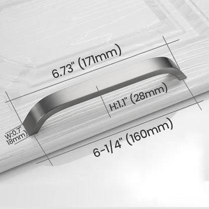 160mm Brushed Nickel Cabinet Pull Size