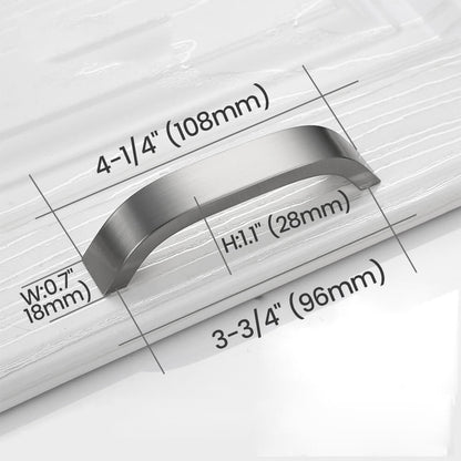 96mm Brushed Nickel Cabinet Pull Size