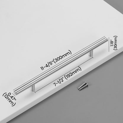 192mm Brushed Stainless Steel Bar Pull Size
