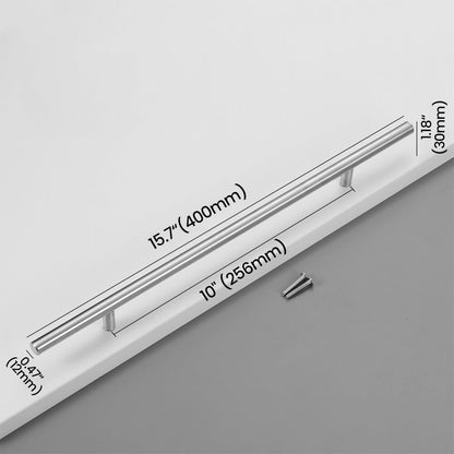 256mm Brushed Stainless Steel Bar Pull - Size