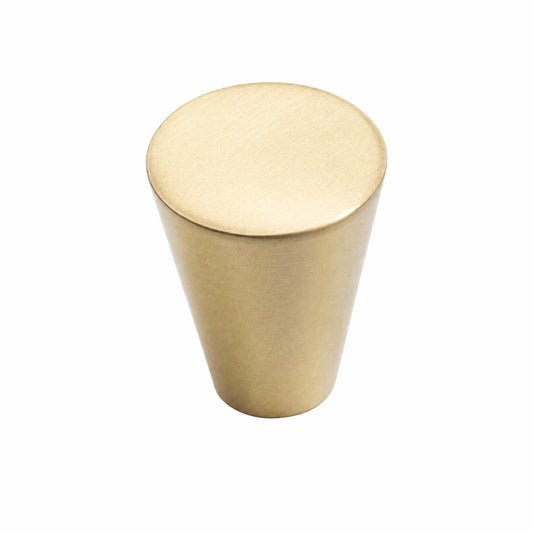Modern Tapered Solid Brass Cabinet Knobs Ø 0.79" (20mm) - VisitHardware