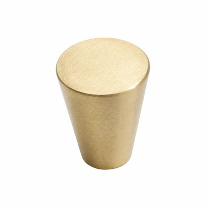 Modern Tapered Solid Brass Cabinet Knobs Ø 0.98" (25mm) - VisitHardware