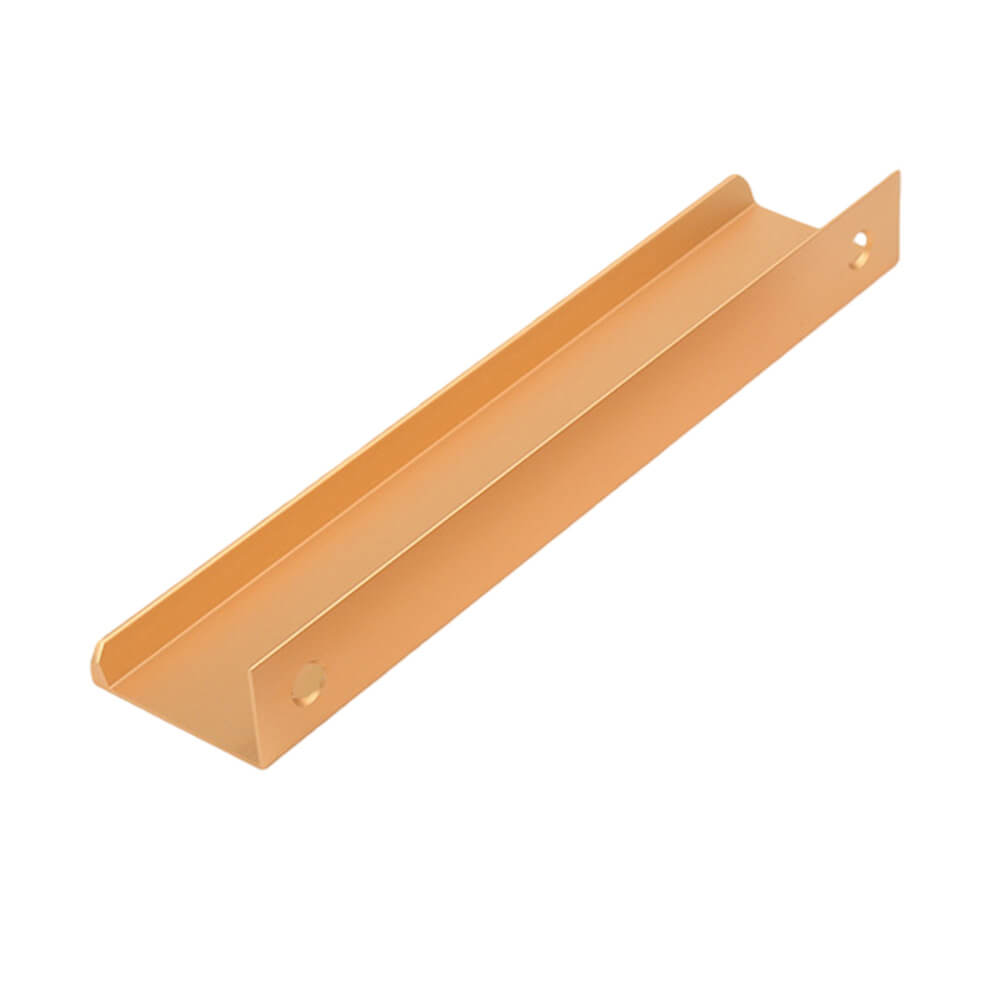 Champagne Gold Aluminum Finger Pull Cabinet Handle - VisitHardware