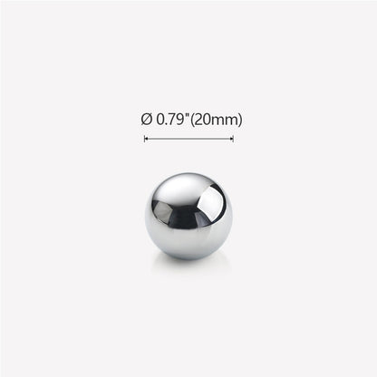 Ø 4/5"(20mm) Chrome Plated Brass Ball Cabinet Knob - VisitHardware