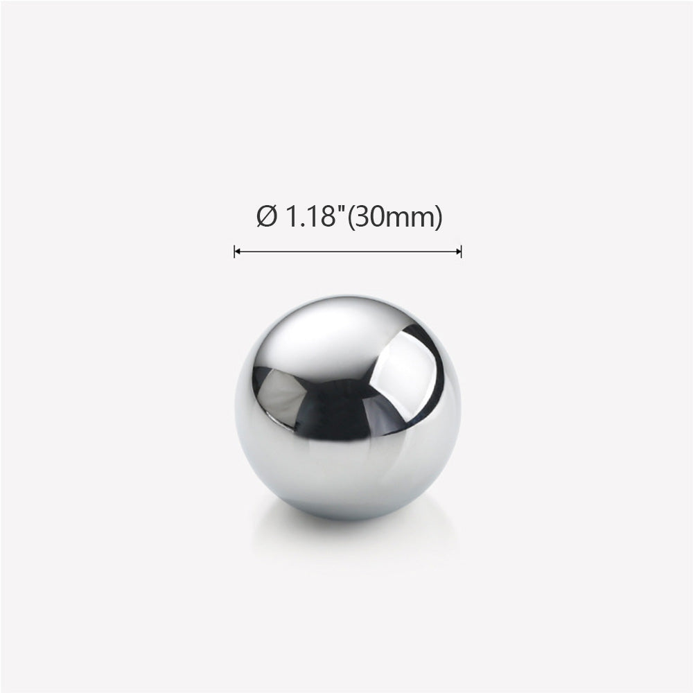Ø 1.18"(30mm) Chrome Plated Brass Ball Cabinet Knob