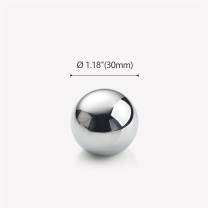 Ø 1.18"(30mm) Chrome Plated Brass Ball Cabinet Knob