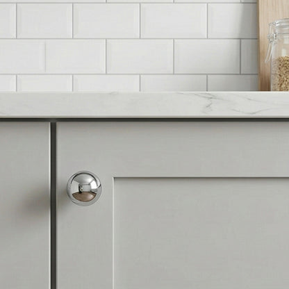 Chrome Plated Brass Ball Cabinet Knob - VisitHardware