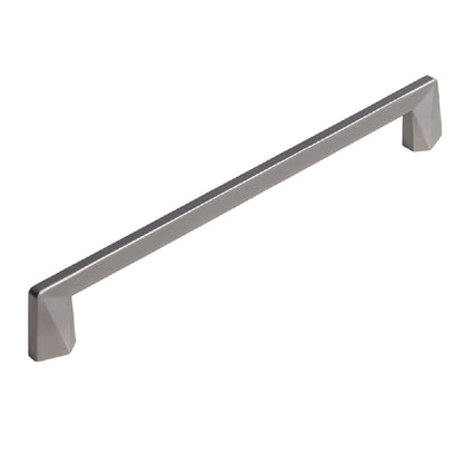192 mm Modern Geometric Gunmetal Gray Cabinet Pulls - VisitHardware