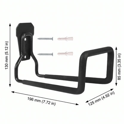 Heavy Duty Wall-Mounted Garden Hose & Pipe Holder