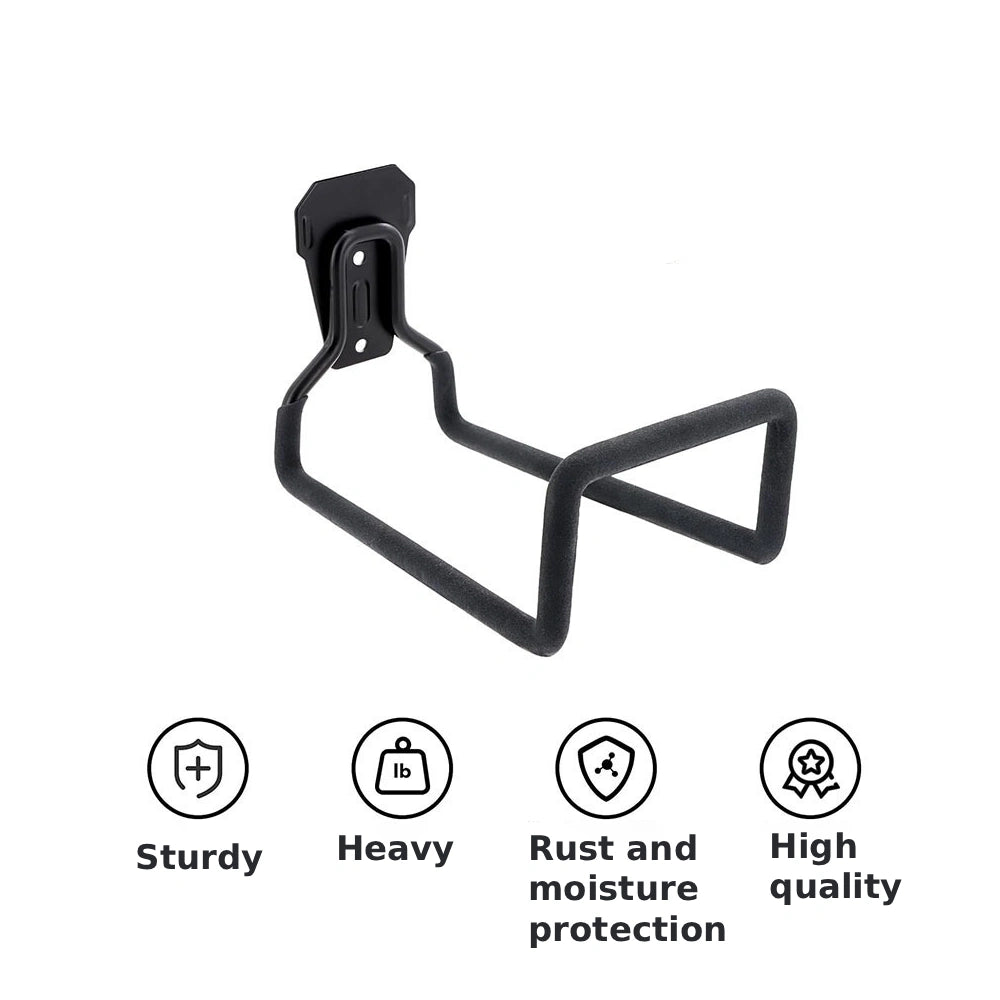 Black Metal Garage & Garden Hose Storage Hook,Heavy-Duty, Rust Resistant, High-Load Organizer