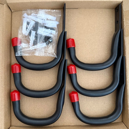 Red Heavy Duty J Hooks for Garage Wall Storage