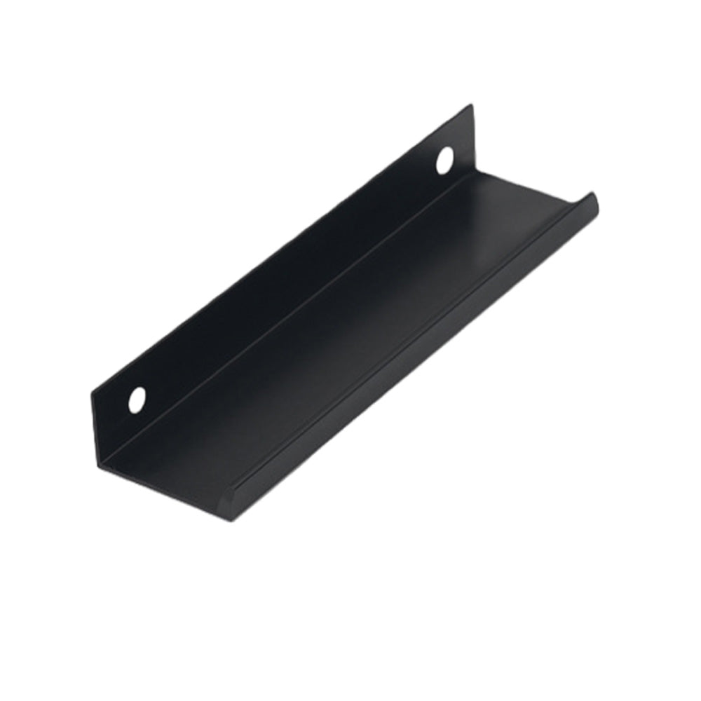 Matte Black Aluminum Finger Edge Pull Handle