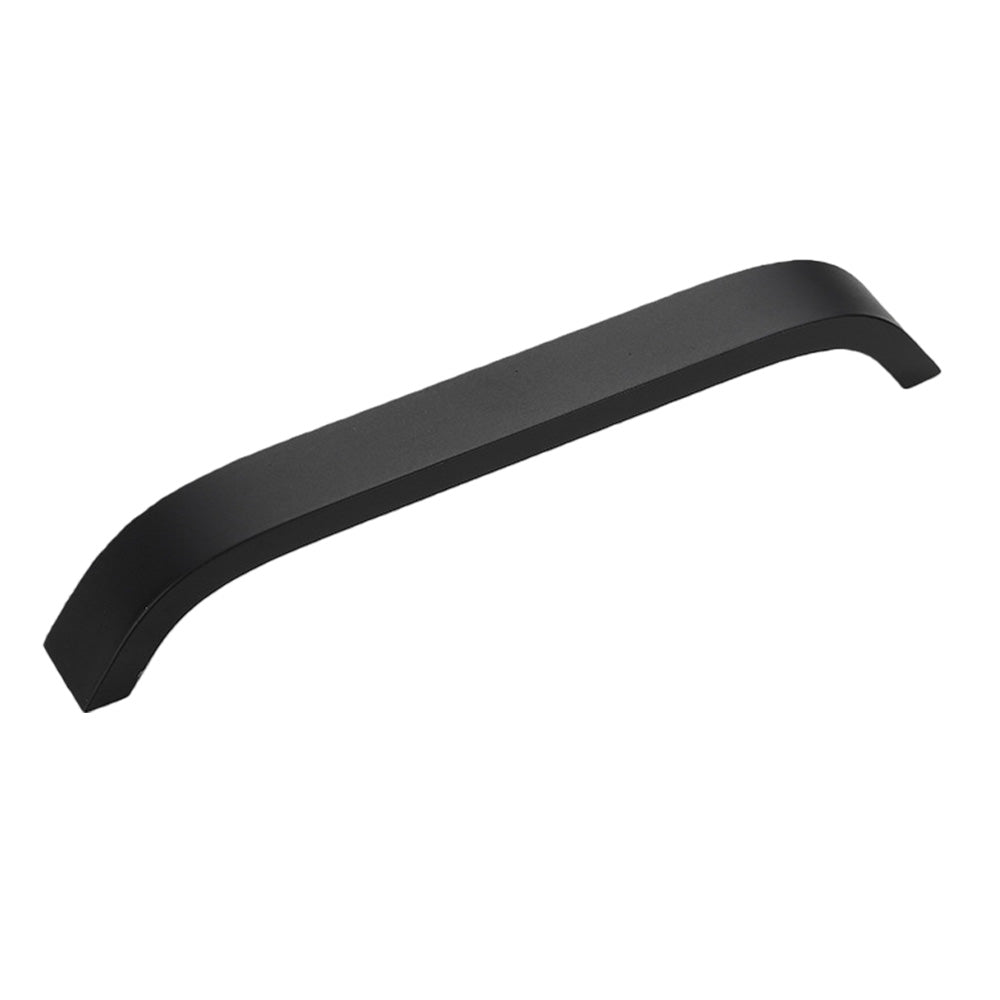 5"(128mm) Matte Black Curved Cabinet Pull Size - VisitHardware