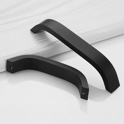 Matte Black Curved Cabinet Pulls - VisitHardware